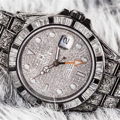 iced out rolex explorer